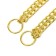 Collar - two -rowing metal nozzle, 55 cm, wire thickness 2.5 mm, golden