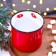 New Year's ceramic mug “Warm up”, 450 ml, red color