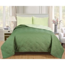 ARTI bedspread, size 180x200 cm, green color
