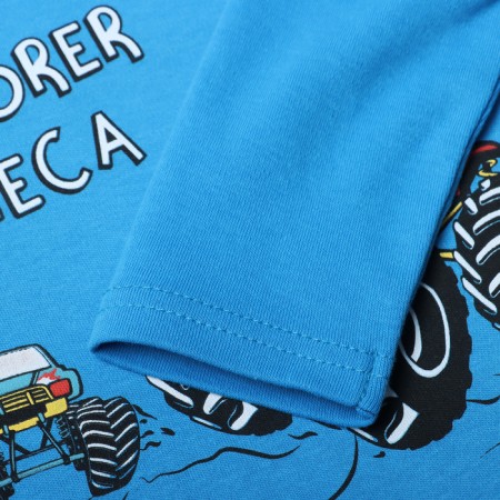 Turtleneck for boys, dark-turquoise color, height 92 cm-2
