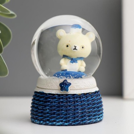 Souvenir Polystone Water Ball Light "Bear-Bullet" Mix D = 4.5 cm-2