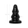 Anal plug Toyfa Popo Pleasure Monoceros, Christmas tree, PVC, 70x150 mm, black color