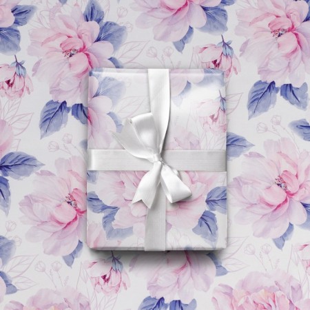 Paper Glossy Paper "delicate flowers", 70 x 100 cm