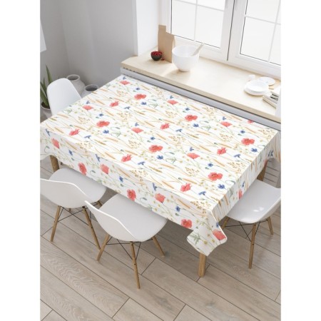 Tablecloth on the table "Field of Macs", rectangular, Saten, size 120x145 cm