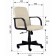 A chair for the operator Brabix Top MG-333, with armrests, leatherette, beige (Z-21)