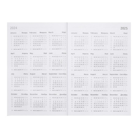 Dated diary of 2024, A5, 176 sheets, Attomex.arkona, Bumvinyl cover, Lasse, Block 70 g/m2, blue-5
