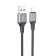 Hoco X92, Lightning cable - USB, 2.4 A, 3 m, silicone braid, black