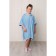 Hat-pongo for a boy, size 100 × 80 cm, blue, Makra