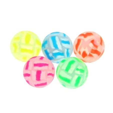 Rubber ball "Cracks", 2.5 cm, Mix colors-2