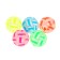 Rubber ball "Cracks", 2.5 cm, Mix colors