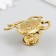 Handle for the casket metal "God's ladybug" aged gold 4.8x4.3 cm