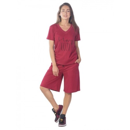 Women's costume Staycosy 44, burgundy color