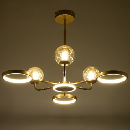 Mirbis chandelier 6XLED 4000K 30W 3xg9 gold 75x75x59cm Bayerlux-2