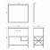 Mirror Comforty Bredford 90, graphite color
