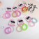 Hair elastic band "Spring" (set 2 pcs) transparent overflows, 5.5 cm, mix