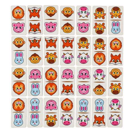 Domino "Animals", 28 elements, dick size: 3x6x0.4 cm-5