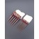 Makeup brushes, set - 13 pcs, 10 - 22 (± 1) cm, lilac color