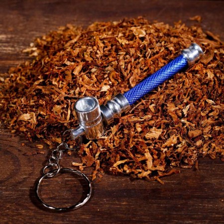 Smoking tube, with a key fob, L-7.5 cm