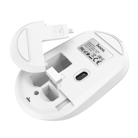 Hoco GM14 mouse, wireless (2.4), optical, 1200 dpi, white-2