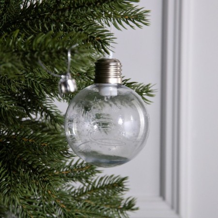 Christmas tree "Crystal", batteries, 1 LED, glow warm white-1