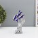Souvenir from the evil eye "Blooming wood. Eggy with a gold settlement" silver, blue 16x5.5x18.5 cm