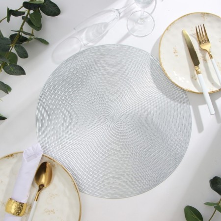 Napkin Serving shares tsex. Serebro, D 38 cm