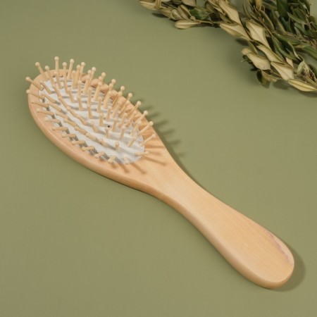 Massage comb, 6 × 22 cm, color "light wood"-2