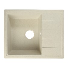 Sin for a kitchen made of stone Zein 150/Q2, 575 x 470 mm, rectangular, overflow, beige color