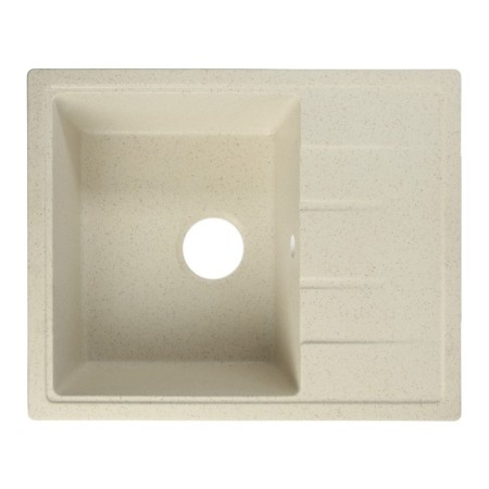Sin for a kitchen made of stone Zein 150/Q2, 575 x 470 mm, rectangular, overflow, beige color