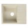 Sin for a kitchen made of stone Zein 150/Q2, 575 x 470 mm, rectangular, overflow, beige color