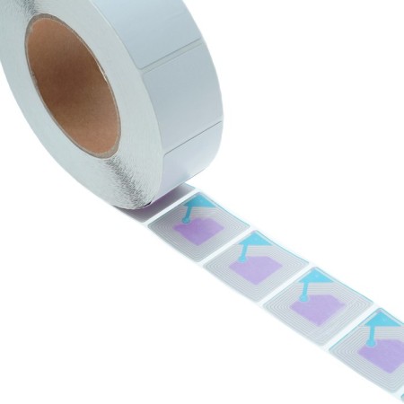 Radio frequency label 4 × 4, white, roll 1000 pcs.-1