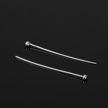 Pin with a ball SM-1103-13, 3 cm, 50 g (± 708 pcs), silver color