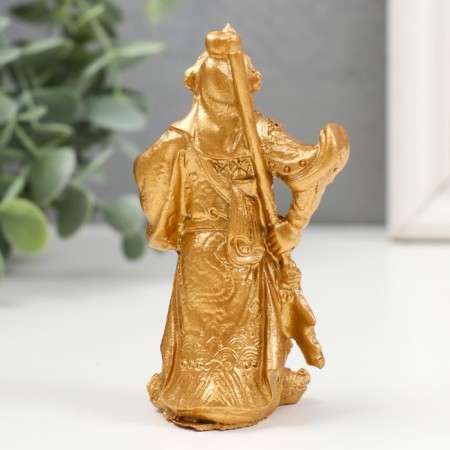 NECKE Polystone gold "guan-guun" 4.5x3.8x9.5 cm-2