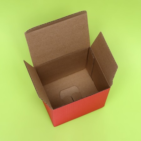 Box under a mug, without a window, red 12 x 9.5 x 12 cm-3