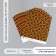 Scrapbooking paper "Summer wave" density 180 grams set 10 pcs 15.5x17 cm