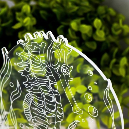 Light "Sea Horse" LED white 11.5x9.5x14 cm Risalux-5