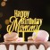 Topper "Happy Birthday, Mommy", gold, give beautifully