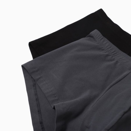 Set of men's panties boxers (2 pcs), graphite/black color, size 52 (xl)-3