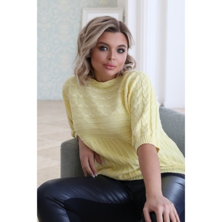 Female jumper, size 52, yellow color-7