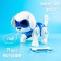 Robot dog “Chappi” IQ Bot, interactive: touch, light, sound, musical, dancing, on the battery, in Russian, blue
