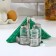 A set of glass spices on a stand, 4 items: a solo, a lobby, a napkin, a tank capacity