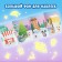 A set of books with stickers "Funny New Year", 4 pcs.