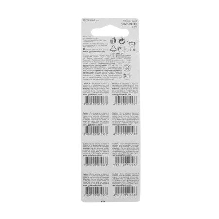 Alkalin battery GP, LR41 (G3, V3GA, LR4, 192) -10BL, 1.5V, blister, 10 pcs.-1