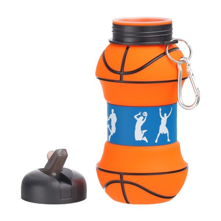 Water bottle, 550 ml, basketball ball, folding, 18 x 8.7 cm-3