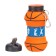 Water bottle, 550 ml, basketball ball, folding, 18 x 8.7 cm