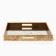 Plastic rectangular tray with the mirror "Patterns", 37 x 37 x 4.5 cm Soldier