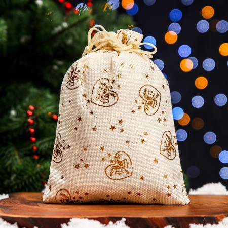 Gift bag from the canvases "Bells", 15 x 20 cm