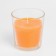 Candle in a smooth glass flavored "juicy mango", 8.5 cm