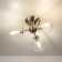 Ceiling chandelier CITILUX "Tommy" CL102131, 46x46x23.5 cm, 3x40W, E14, gray color gray