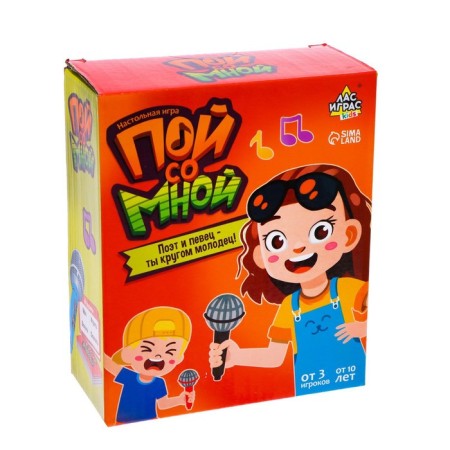 Board game "Sing with me", from 3 players, 10+-12